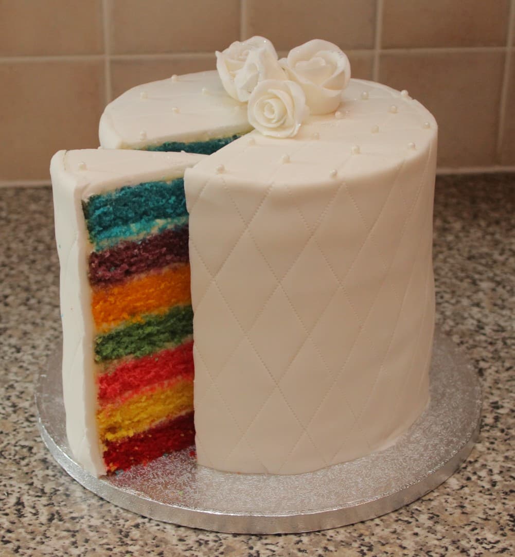 Beautiful Rainbow Cake 