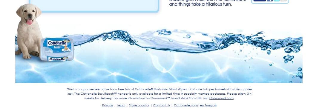 Free Cottonelle Flushable Wipes