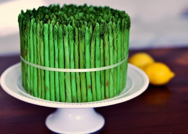 This 8-Layer Asparagus Cake Will Make You Do a Double-Take