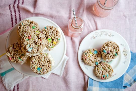 Lucky Charms Ice Cream Sandwiches