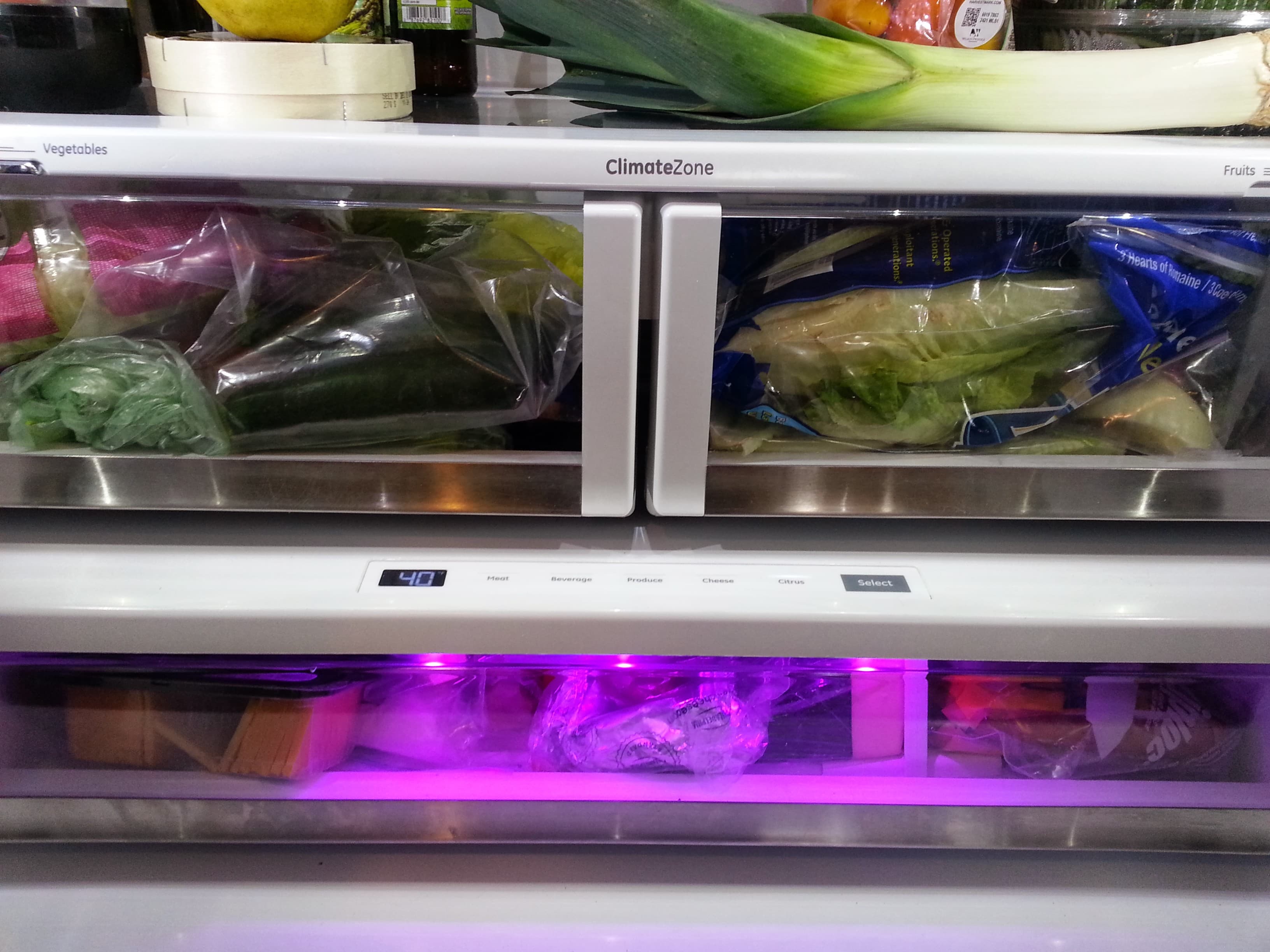 GE Cafe Refrigerator's Brilliant Lighting Makes Food Look As Beautiful As It Should