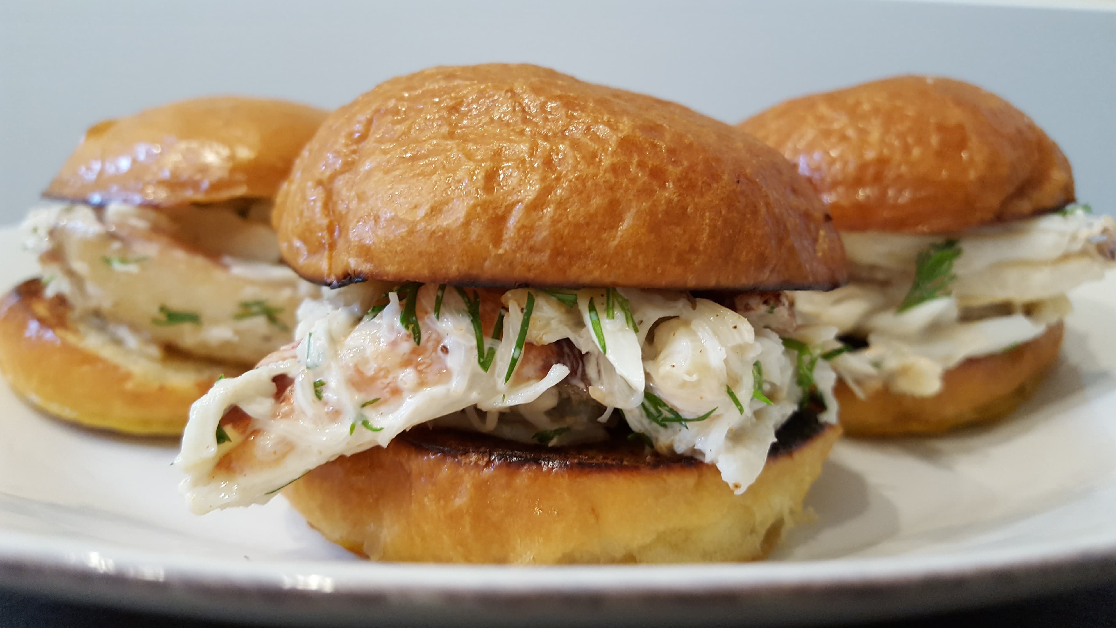 Easy Dungeness Crab Brioche Sliders