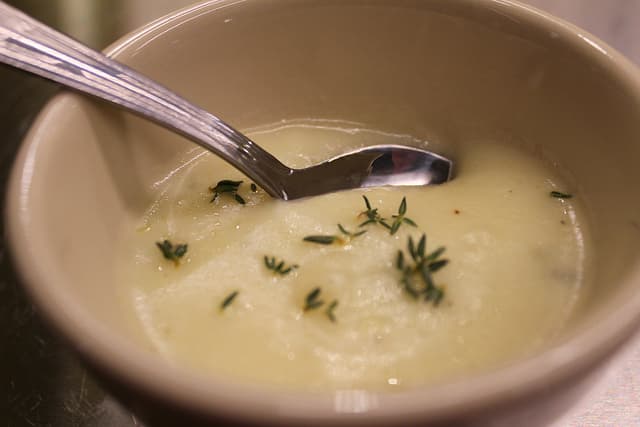 Cozy French Bistro: Truffled Potato Soup