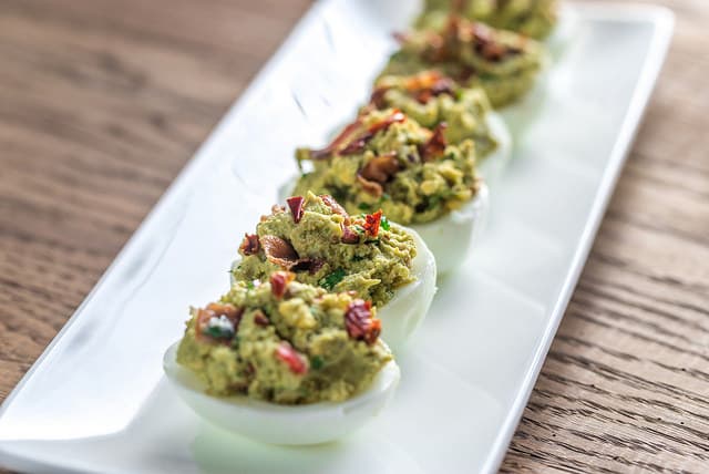 Delectable Deviled Eggs with Sun-Dried Tomato