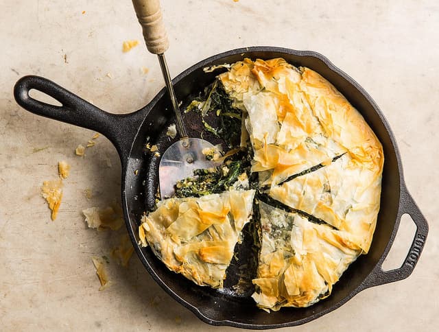one pan spanakopita