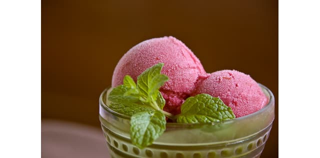 Cranberry Mint Sorbet