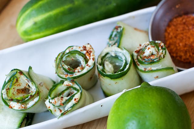 Cucumber Avocado Chili Lime Roll