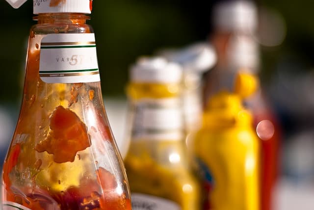 Condiments Ketchup Mustard