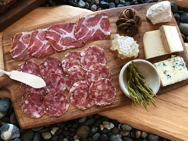 Artisan charcuterie and cheese