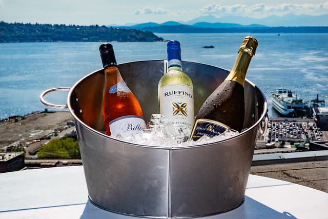Wine bucket at Seattle's Smith Tower