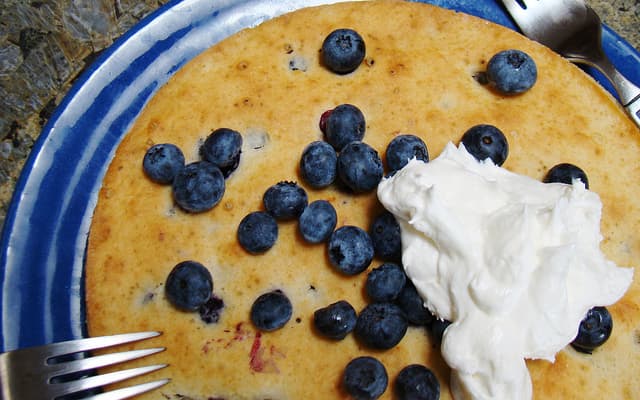 Almond Flour Blueberry Pancake