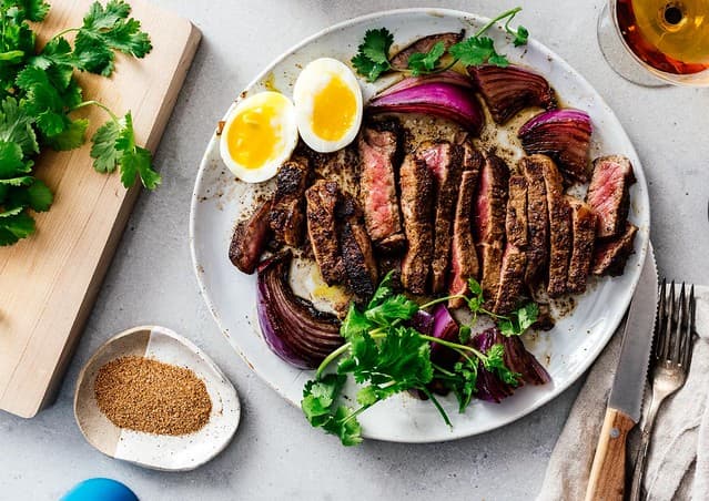 Grilled steak