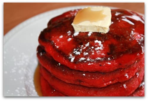 Red Velvet Pancakes