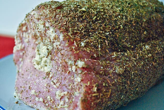 Garlic and Herb Crusted Pork Roast