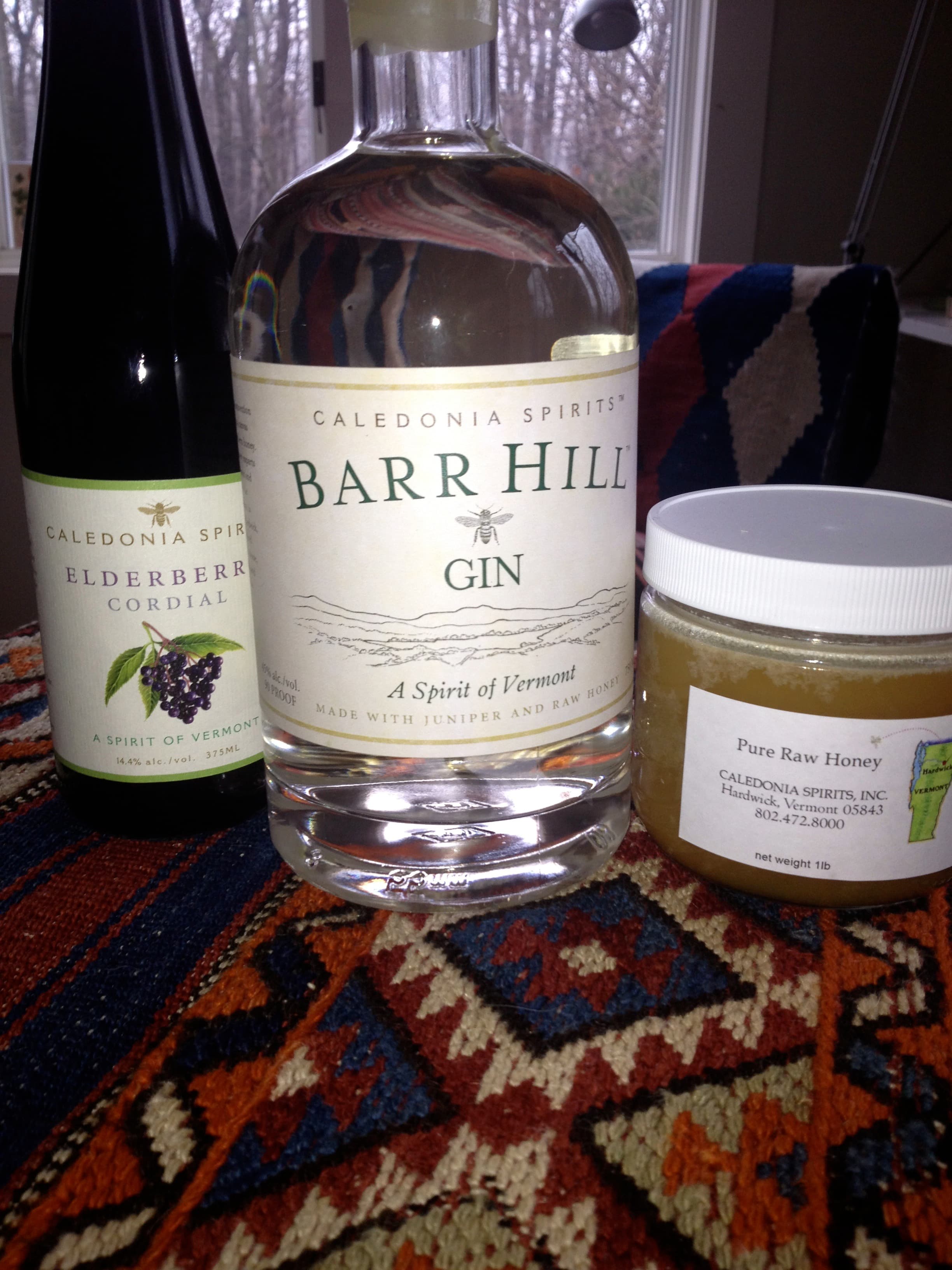 Raw Honey+Raw Honey Gin + Elderberry= good friendship