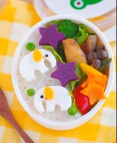 Fish Cake Elephant Bento