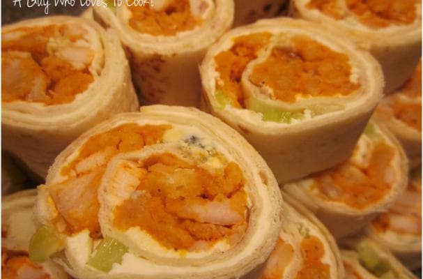 Superbowl Bites: Buffalo Chicken Pinwheels