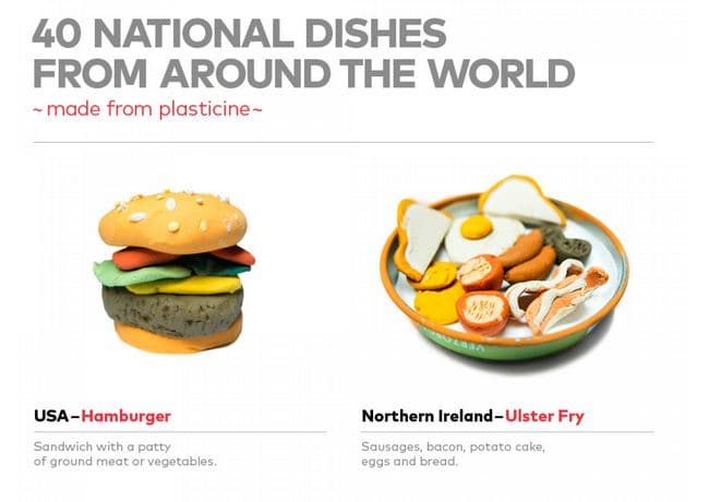 40 Adorable Plasticine Models Of National Dishes From Around The Globe