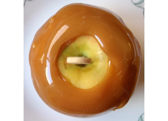 Salted Caramel Covered Apples