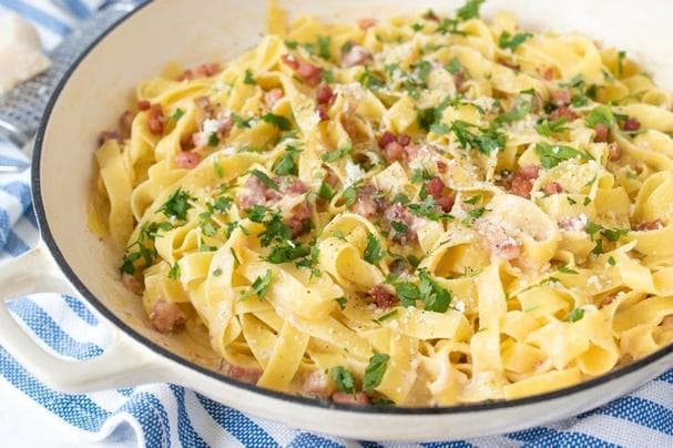 fettucine carbonara