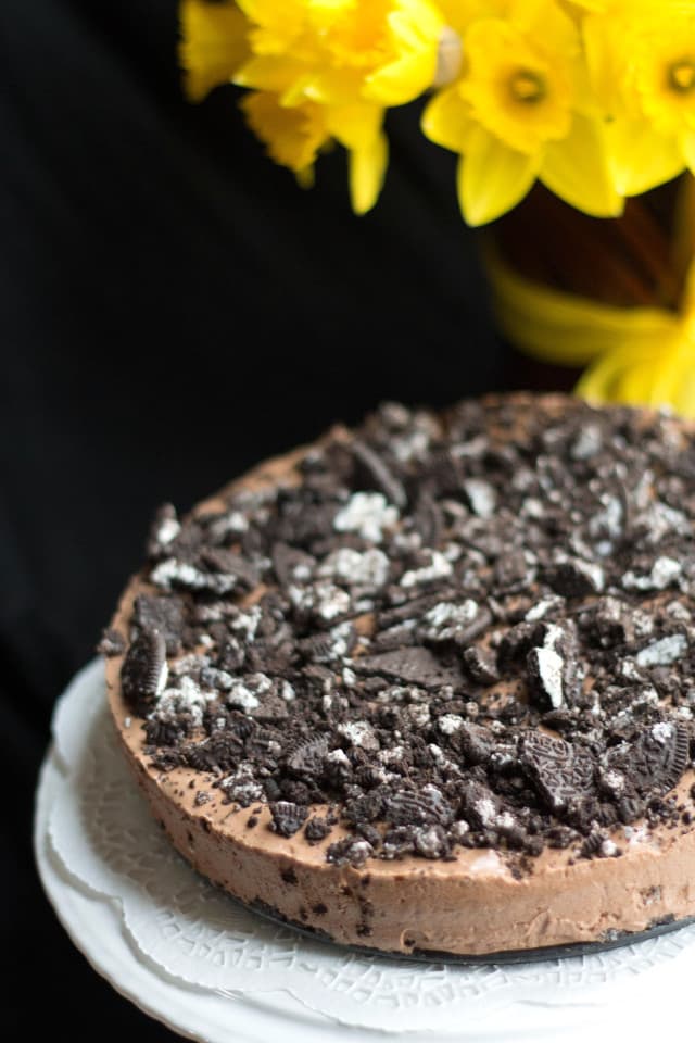 No-Bake Double Chocolate Oreo Cheesecake