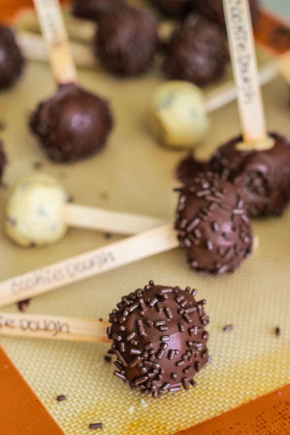 Delectable Cookie Dough Truffle Pops