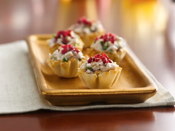 Easy Holiday Entertaining: Mini Chicken and Cranberry Fillo Cups
