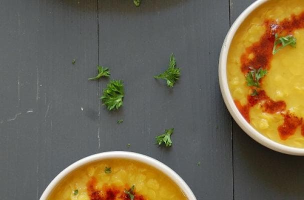 Indian Yellow Dal With Spicy Tempered Ghee