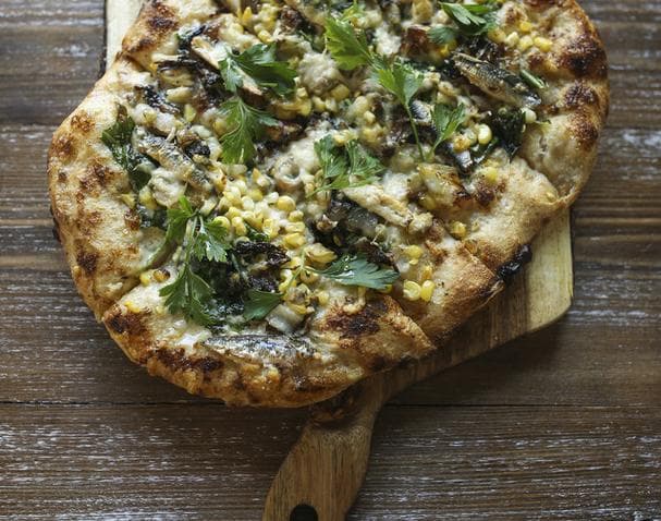 Wood fire oven pizza from Walla Walla Bread Company