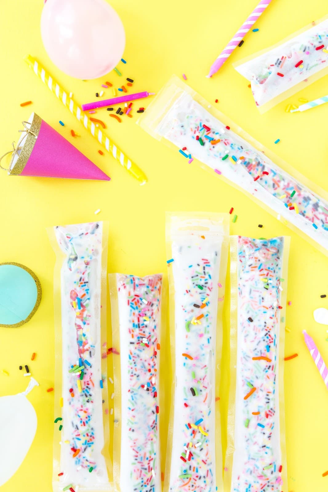 Fun in the Sun Funfetti Ice Pops 