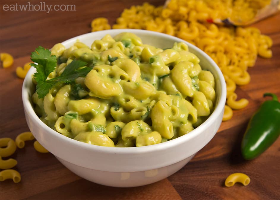 Green Guacamole Mac n' Cheese for St. Patrick's Day