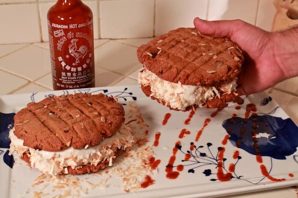 Sriracha Ice Cream Sandwiches