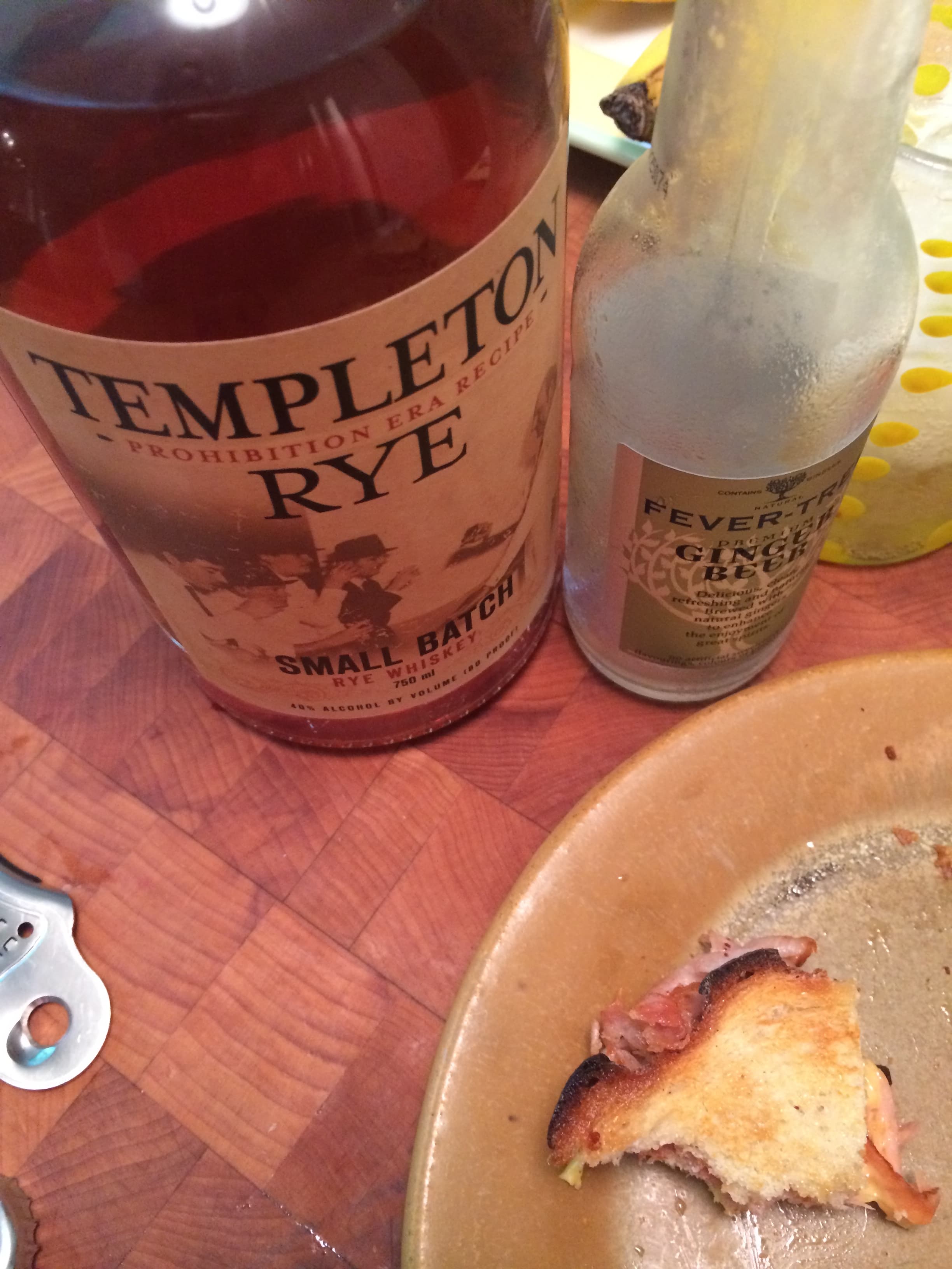 I don't like to taste liquor without food! 