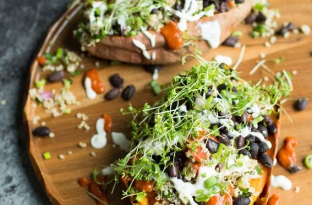 Meatless Monday: Loaded Sweet Potatoes