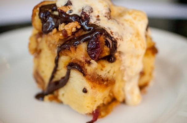 Decadent PB&J Bread Pudding