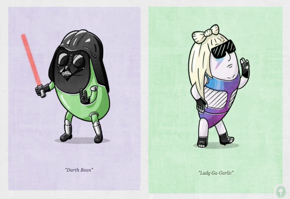 Pop Culture Icons as Produce