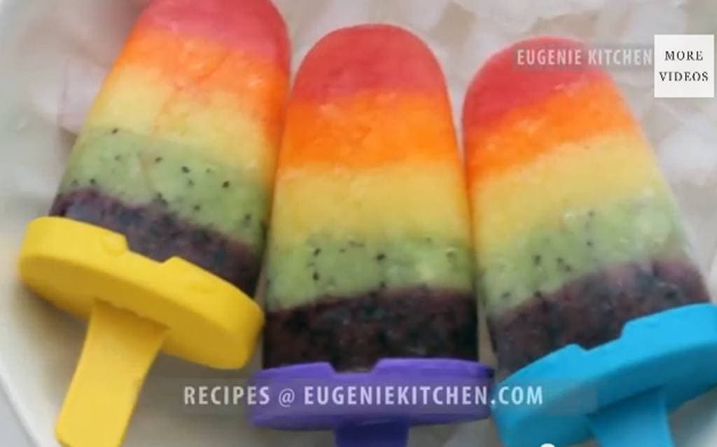 Radical Rainbow Ice Pops