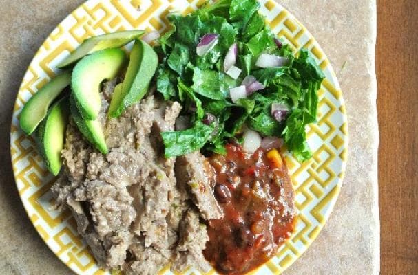 Vegan Refried Beans - Slow Cooker Style