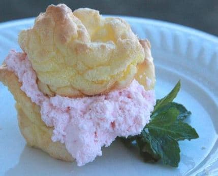 Gluten and Sugar Free Mini Peppermint Cream Puffs