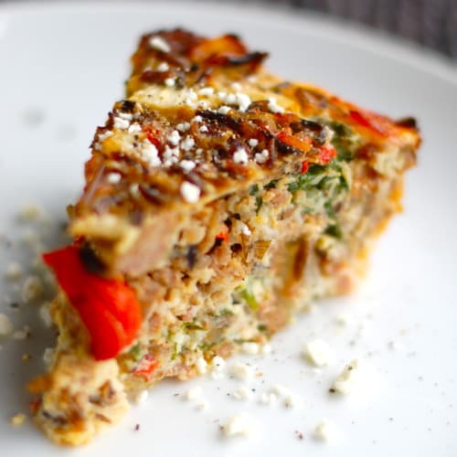 Mother's Day Brunch Recipe: Sausage and Red Pepper Quiche