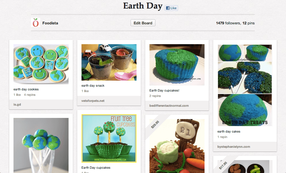 Earth Day pinterest board