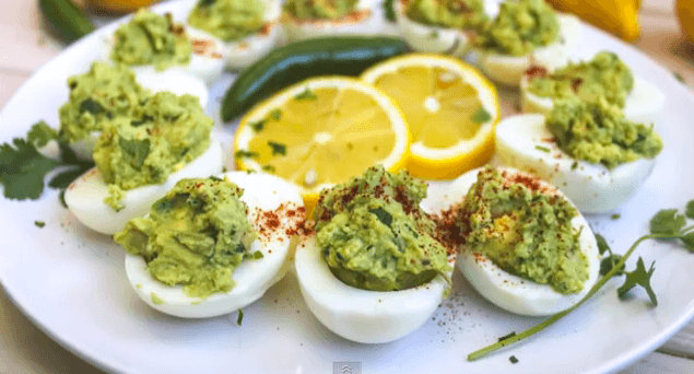 Great Guacamole Deviled Eggs