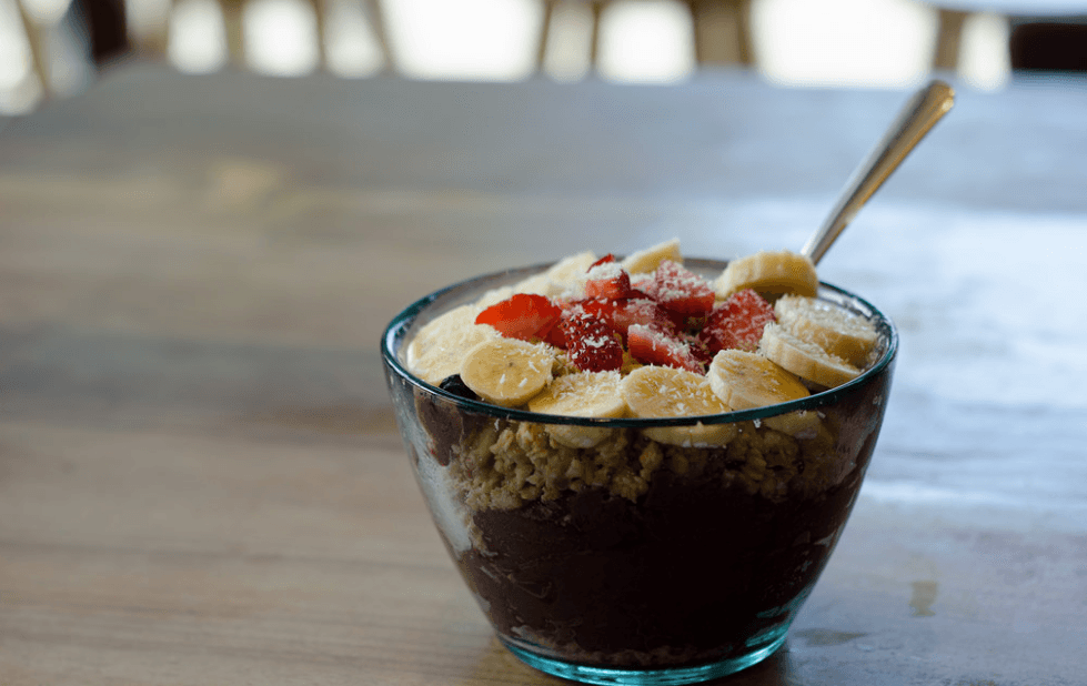 Chia and Acai Bowl with Tropical Fruit
