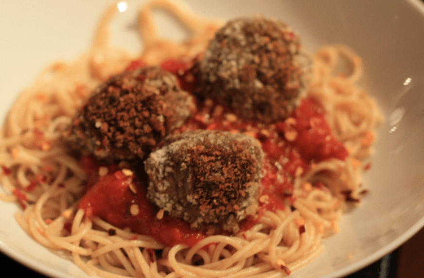 Satisfying Spaghetti and Eggplant Meatballs