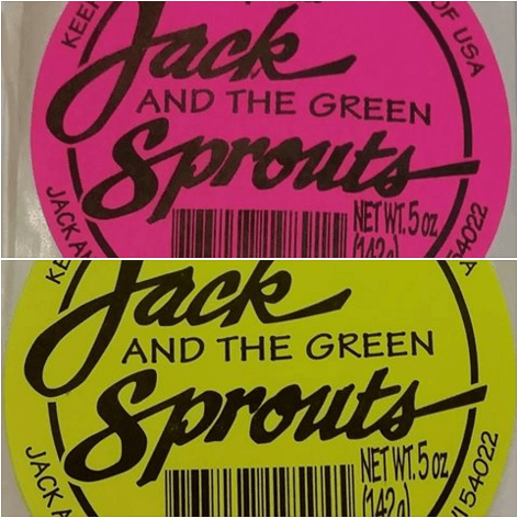 Another Sprout Recall: Jack & The Green Sprouts