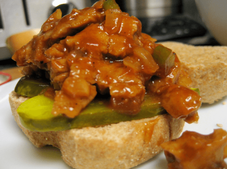 Meatless Monday: Seitan and Mushroom Barbecue Sandwich
