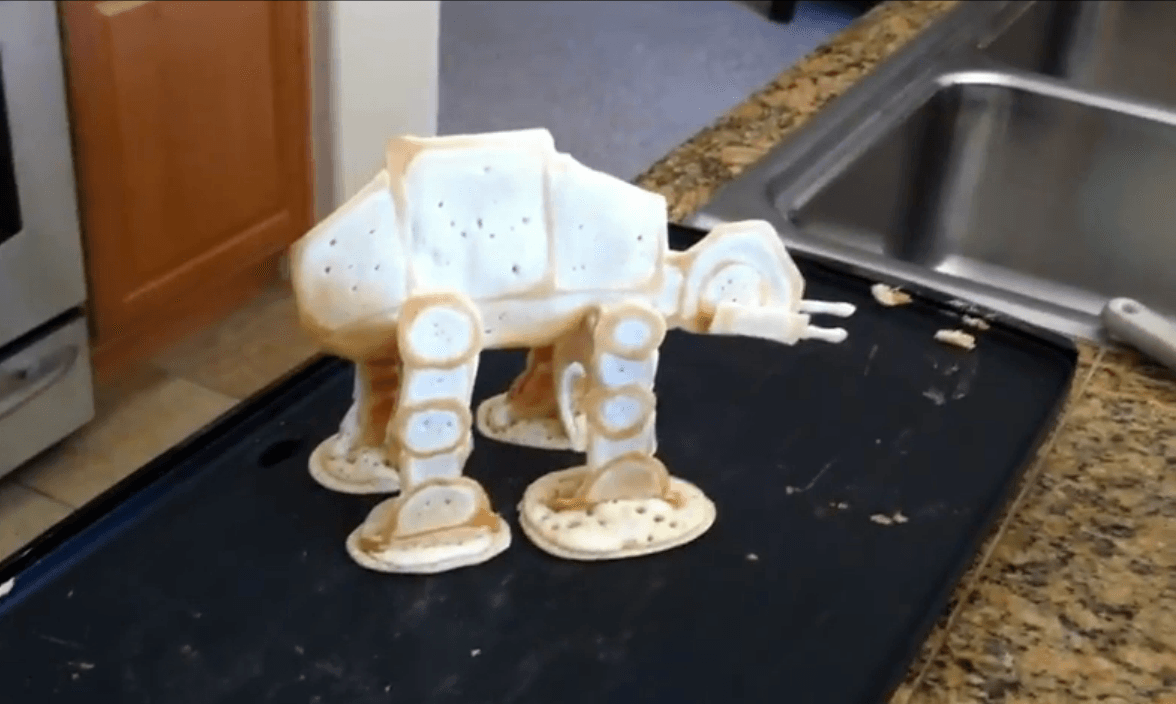 Awesome Star Wars AT-AT Pancake Sculpture