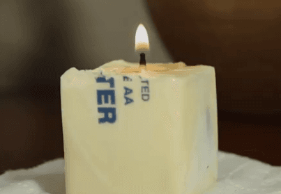 How To Make A Butter Candle