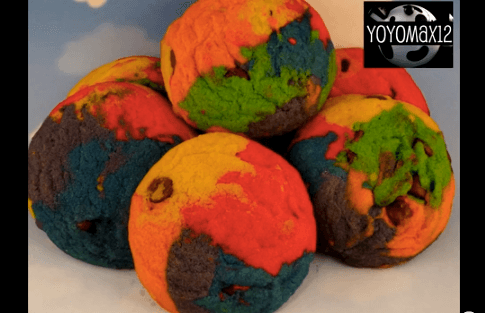 Radical Rainbow Chocolate Chip Cookies