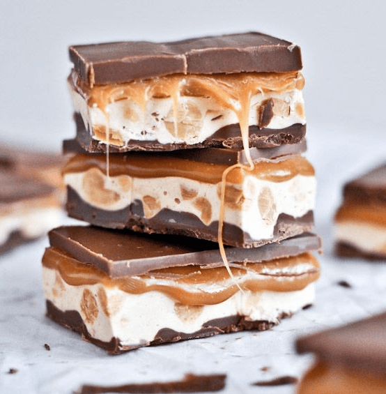 Rockin' Homemade Snickers Bars